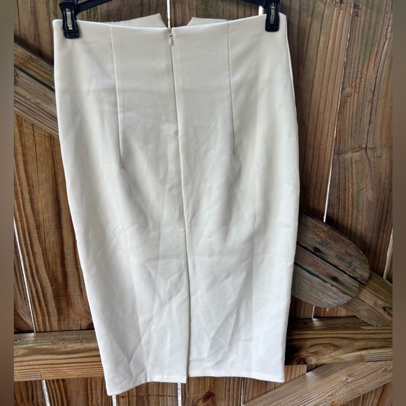 New Yi Jie Fashion Ivory Pencil Skirt Size M - Picture 2 of 5
